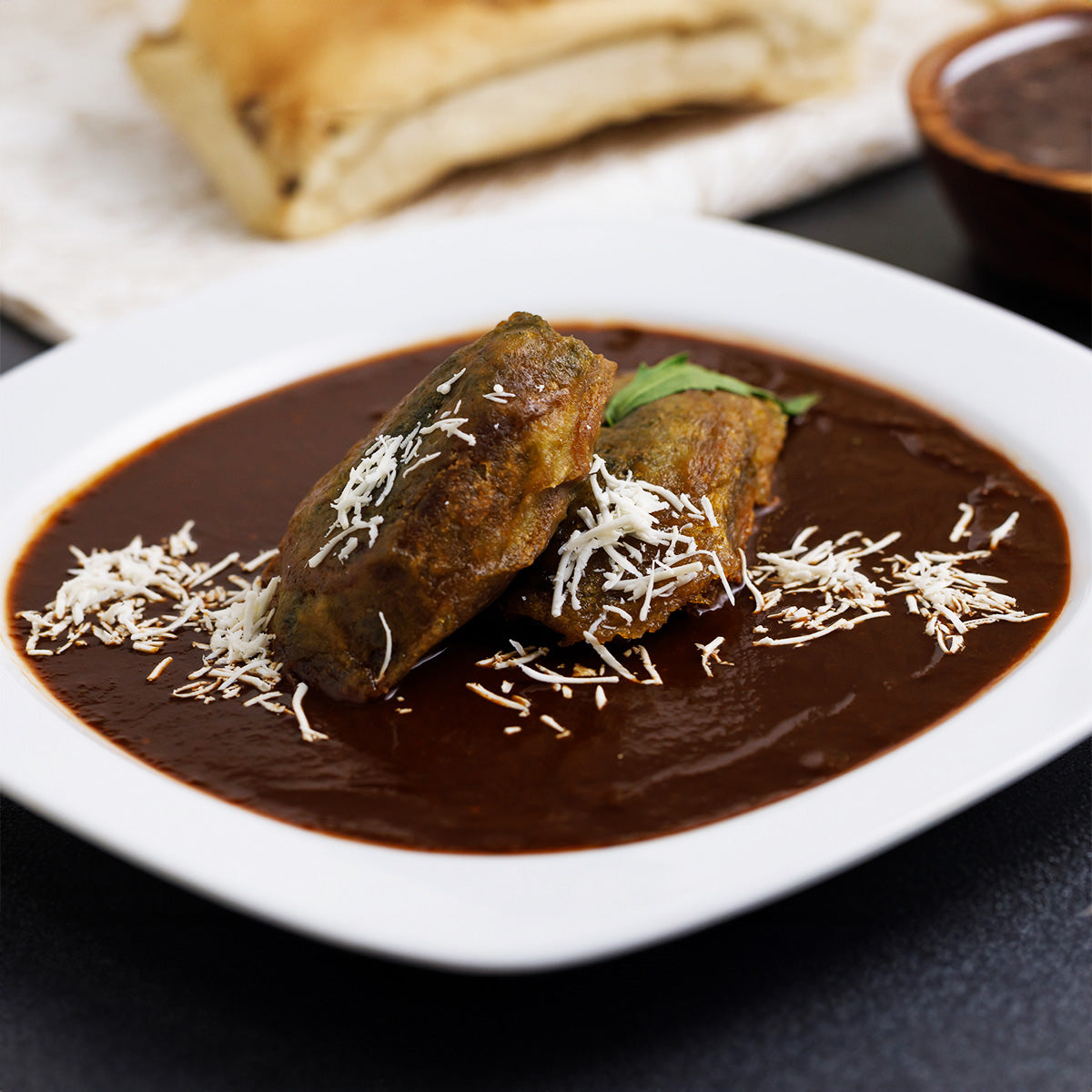 Tortas de Huauzontles en Pasilla